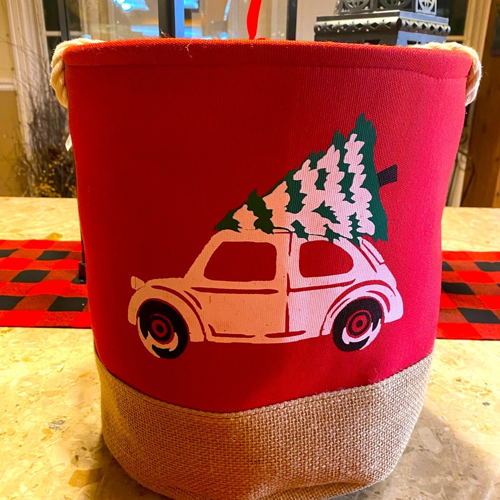 Holiday Canvas Bins
